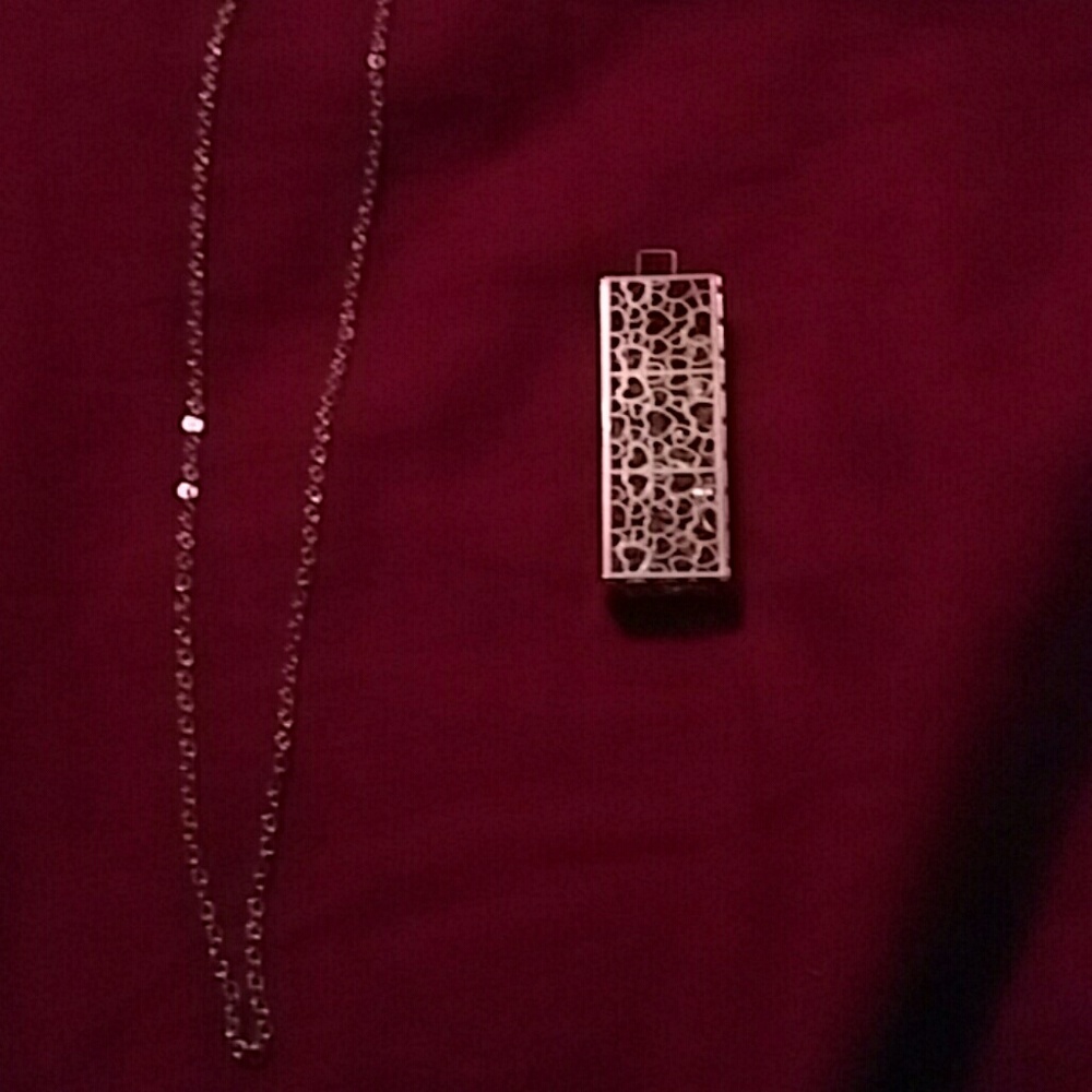 Copper colored medalion, and chain